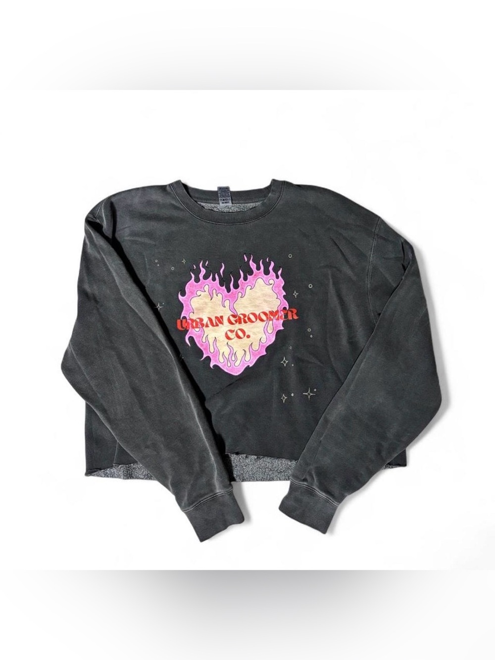 Urban groomer XL gray cropped sweatshirt